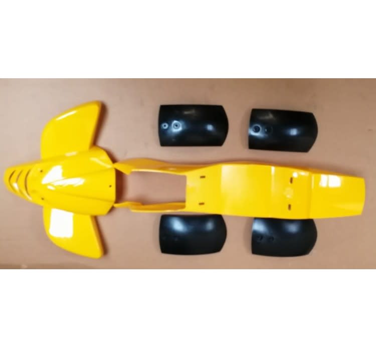 Carcasa Plastica Mini-ATV-49cc-04 Amarillo Cuadrimoto3