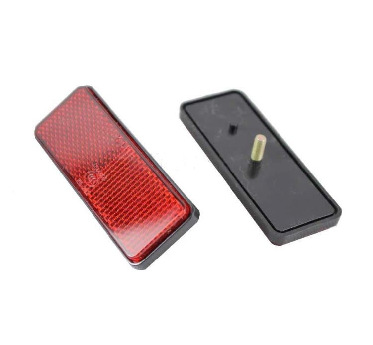 Reflectante Luz Rectangular Rojo Moto Atv4