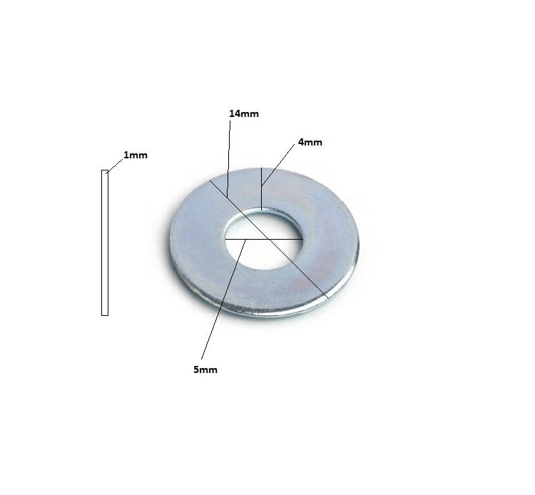 Golilla 3/16'' (5x14x1mm) Niquelada5