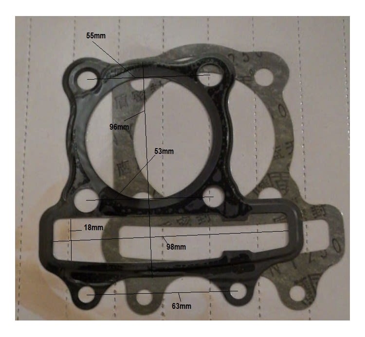 Empaquetadura Cilindro Moto Scooter2
