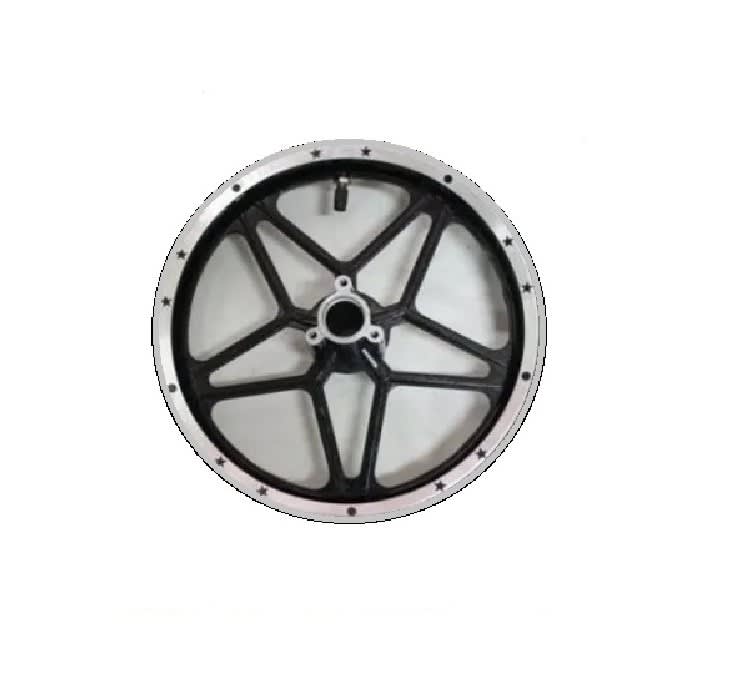 Llanta 10D 2.50-10 Alum mini moto cros 49cc negra Delantera1
