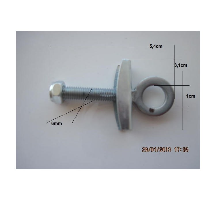 Tirante Tensor de Ajuste Eje Cadena ATV 5,3cm DI10mm Par2