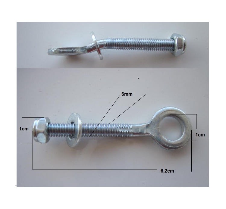 Tirante Tensor de Ajuste Eje Cadena ATV 6,2cm DI10mm Par2