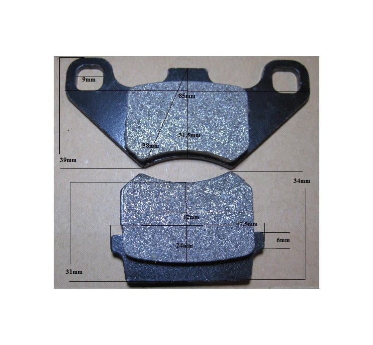 Pastillas freno moto 110cc Tr-Rec2