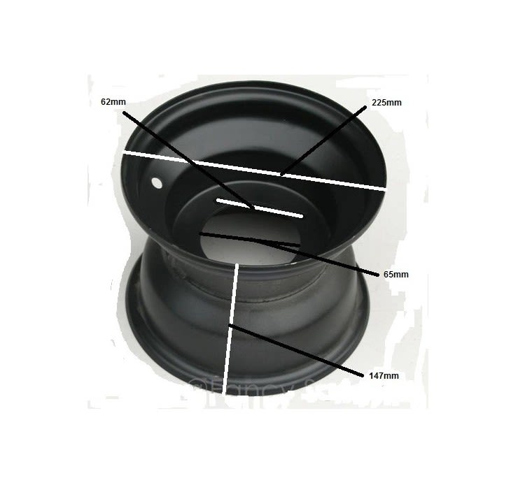 Llanta 08D 4P62mm 147AN x 225AL DI-65 Negro2