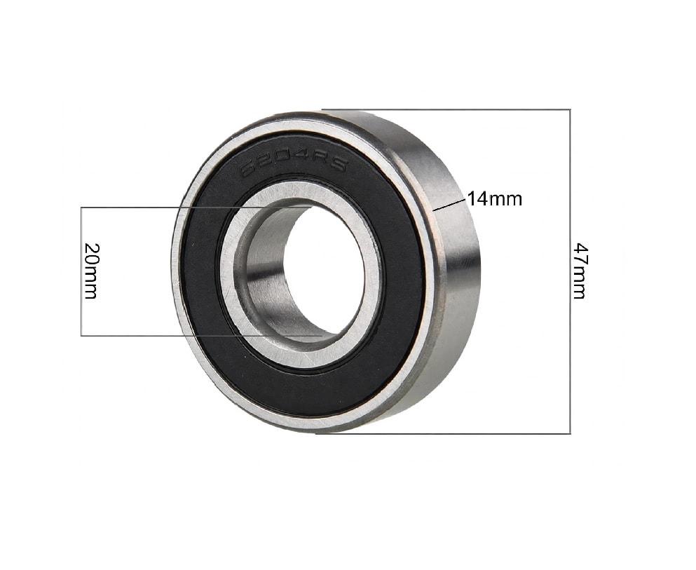 5u Rodamiento 20x47x14mm 6204 RS2