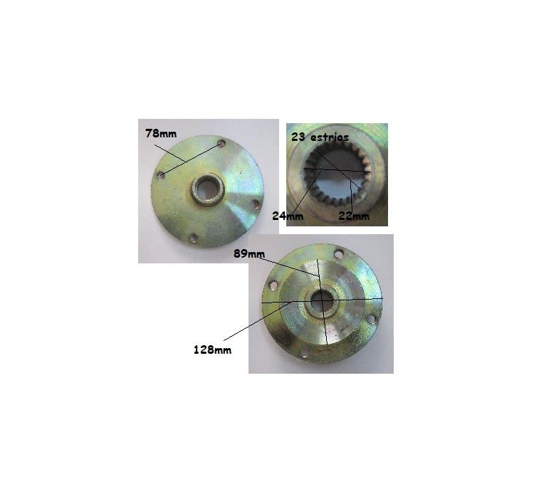 Maza 4P110mm Eje DI-22-24mm DI-23 Dientes R3