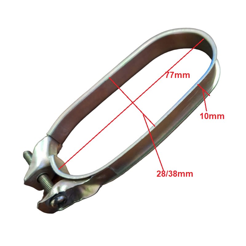 Abrazadera 77x28/38mm2