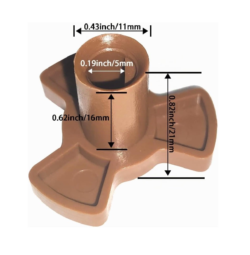 Acoplador Giratorio para Microondas Marrón 5mm4