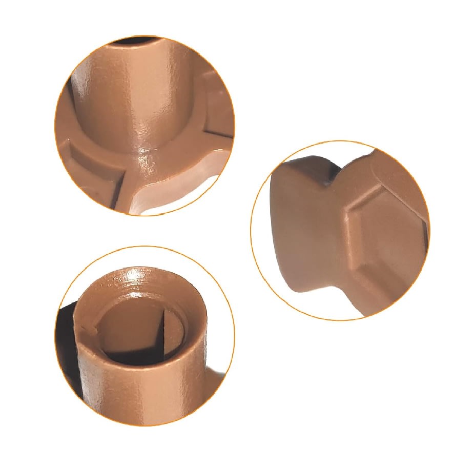 Acoplador Giratorio para Microondas Marrón 5mm3