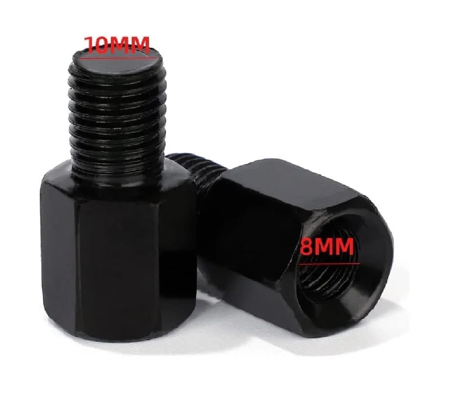 Adaptador Porta Espejo 10mm a 8mm Hilo Derecho Moto ATV x 2Unid.2