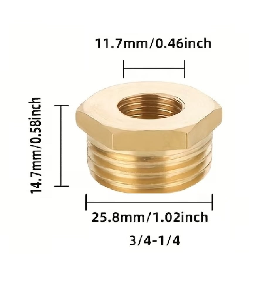 Adaptador Reductor Bushing He 3/4