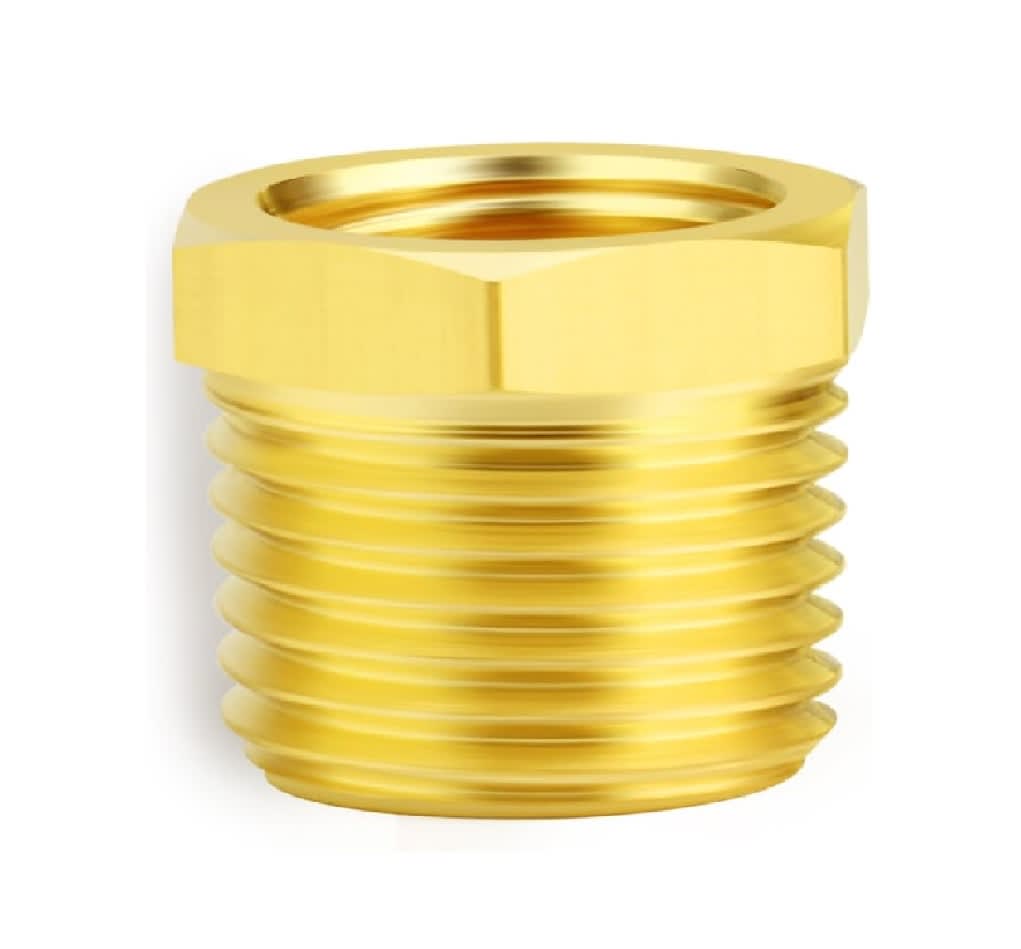 Adaptador Reductor Bushing He 3/8 A Hi 1/4 Latón 0