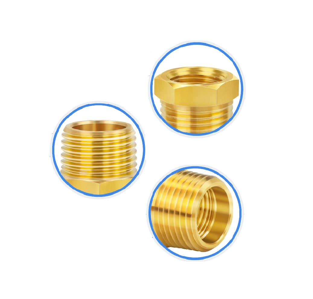 Adaptador Reductor Bushing He 1/2 A Hi 3/8 Latón6