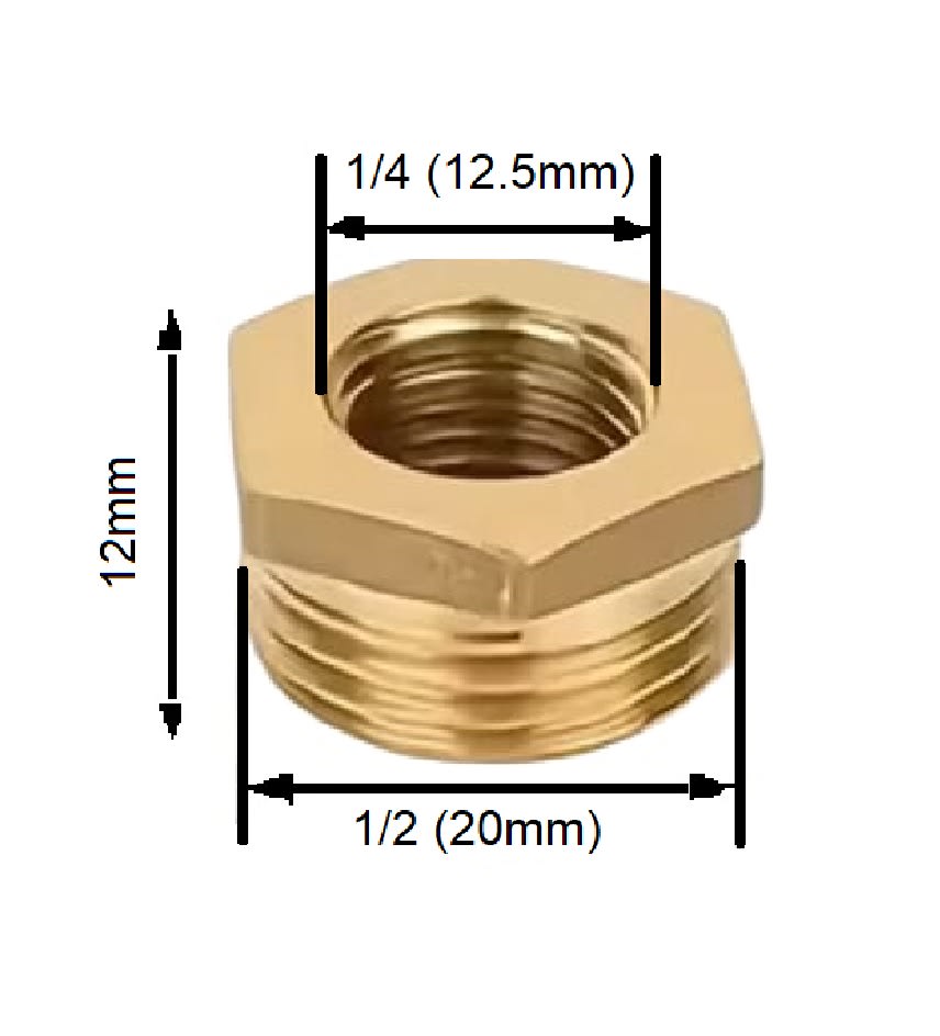 Adaptador Reductor Bushing He 1/2 A Hi 1/45