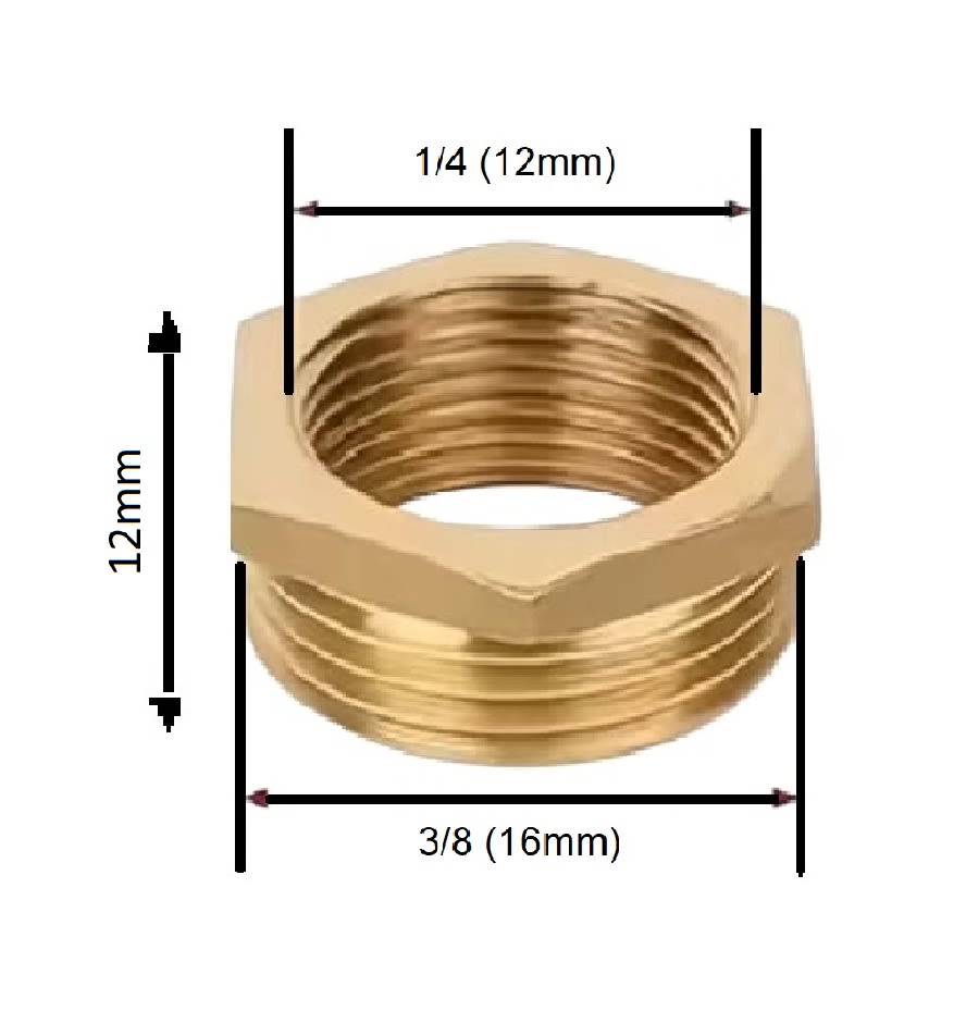 Adaptador Reductor Bushing He 3/8 A Hi 1/46