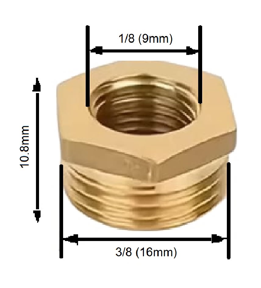 Adaptador Reductor Bushing He 3/8 A Hi 1/85
