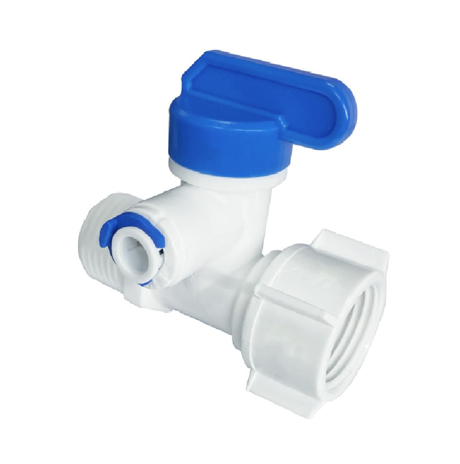Adaptador T con Bola para Sistema RO G1/2 a 1/4 3 Vías 0