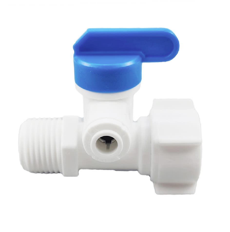 Adaptador T con Bola para Sistema RO G1/2 a 1/4 3 Vías3