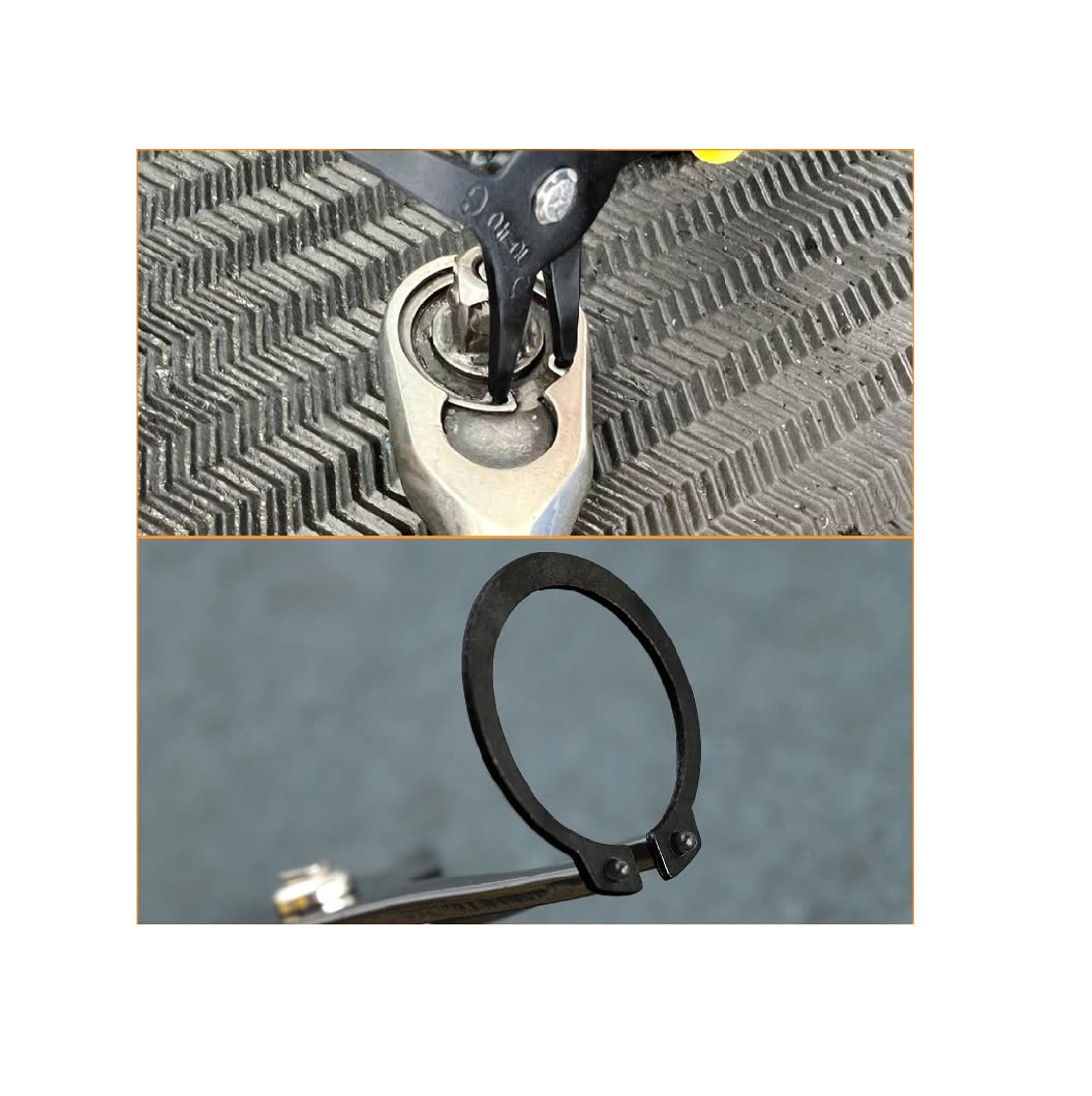 Alicate Anillo Retención Doble Propósito Amarillo6