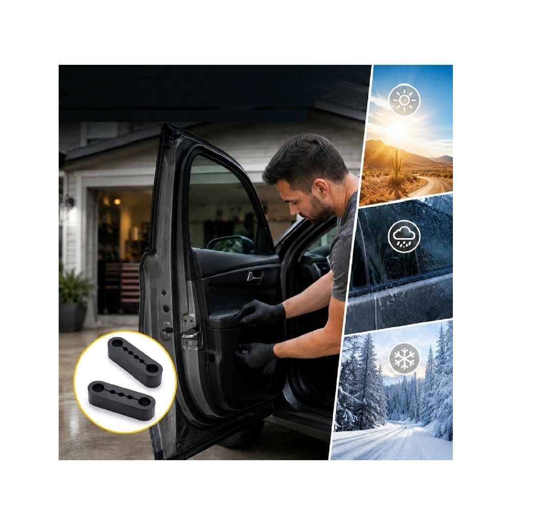 4 Almohadillas Protectoras para Pestillo Cerradura Puerta Coche7