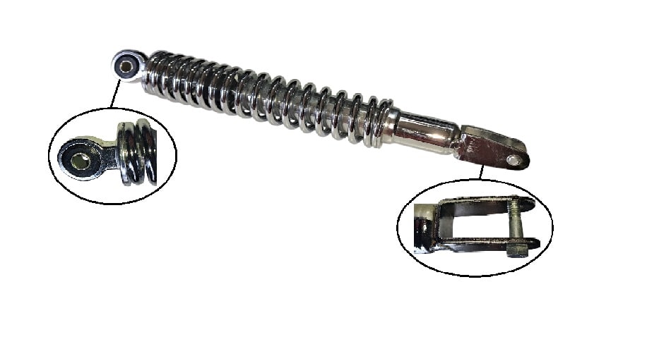 Amortiguador Trasero LT-39cm R10 DI-8.5mm Cromado11