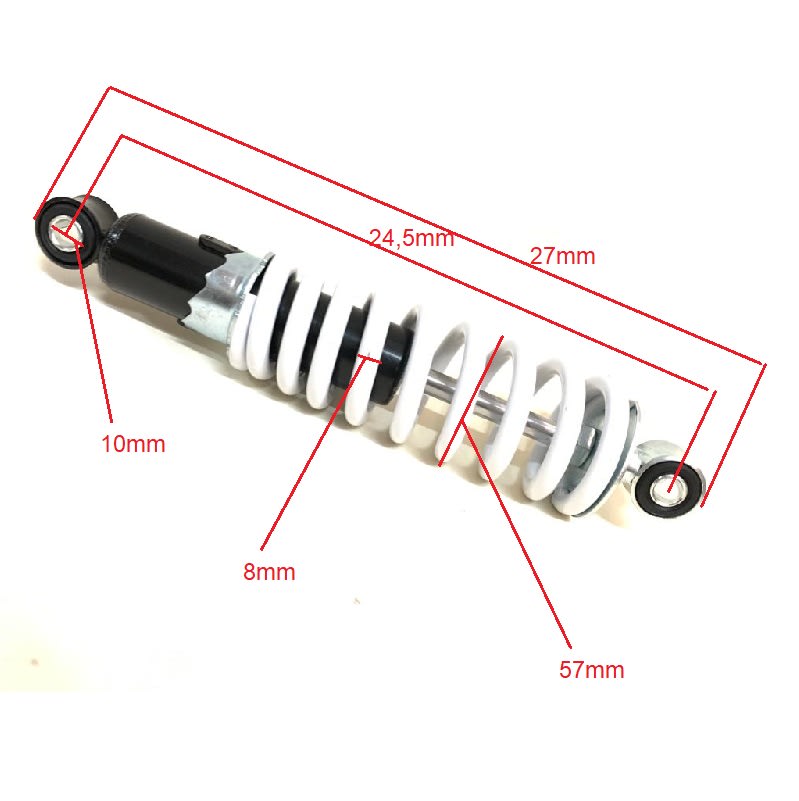Amortiguador 245mm BN LT-27cm2