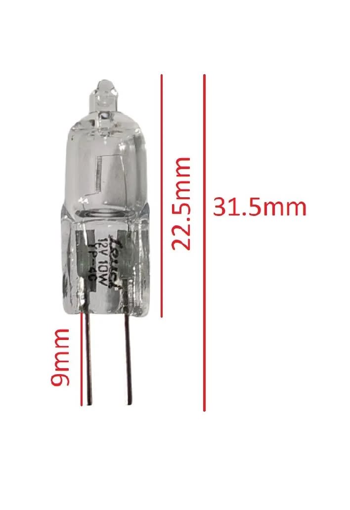 Ampolleta Bombilla Halógena Compacta Baja Presion G4 12v 10w Blanco Voltaje: 12V x 10 Unid.3