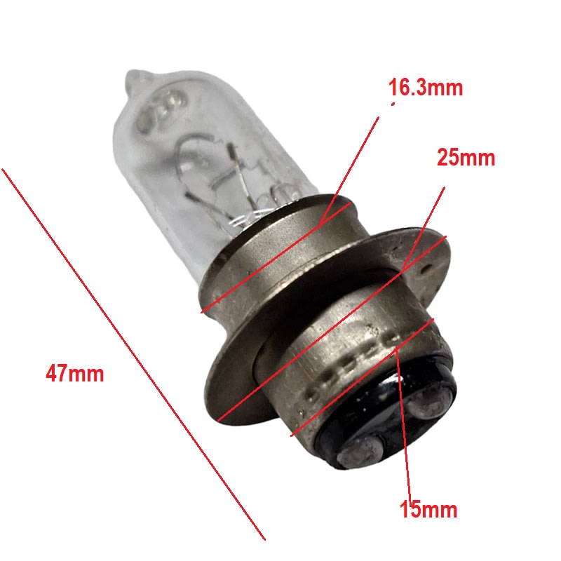 Ampolleta alogena Delantara moto 12v 18w/18w1