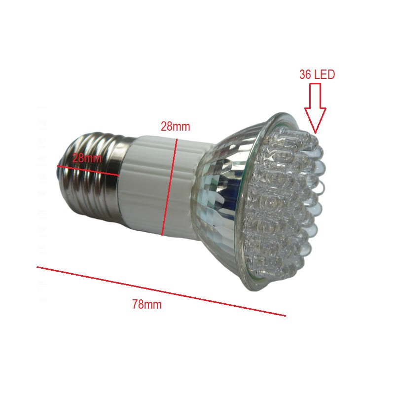Ampolleta E27 36 LED1