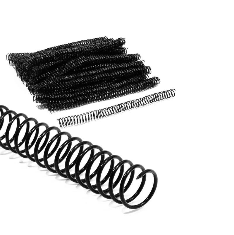 100 Anillas Espirales 8mm Negro para Encuadernado1
