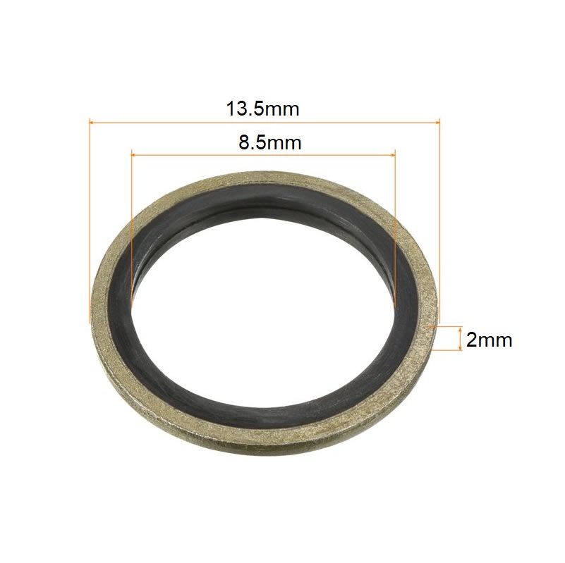 Arandela Tapón Drenaje Aceite Goma-metálica 8.5mm3