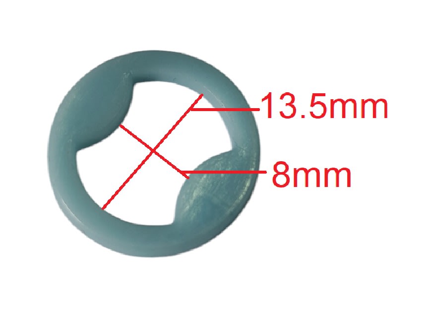 Argolla Pasador Sosten Azul Claro x 10 Unid.6