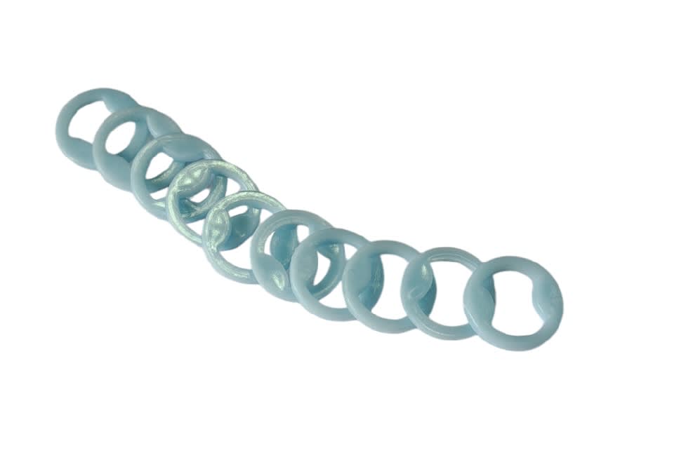 Argolla Pasador Sosten Azul Claro x 10 Unid.5