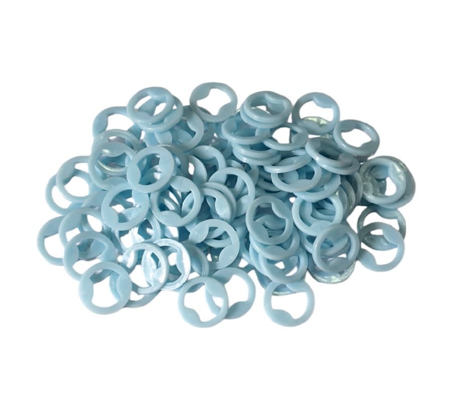 Argolla Pasador Sosten Azul Claro x 10 Unid.4