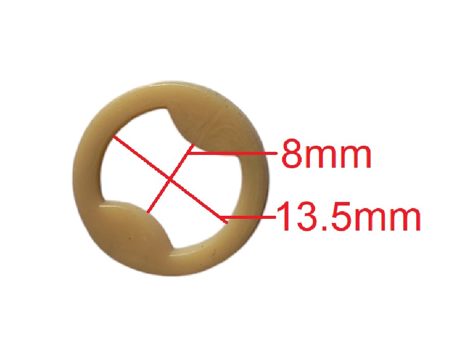 Argolla Pasador Sosten Beige x 10 Unid.5