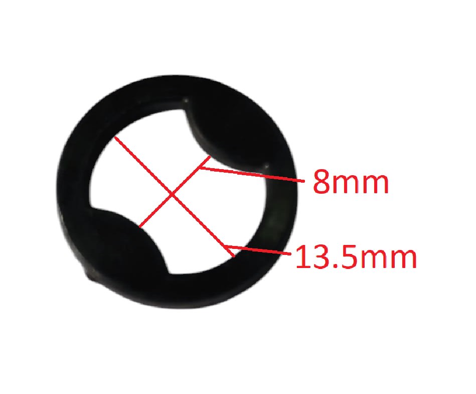 Argolla Pasador Sosten Negro x 10 Unid.1