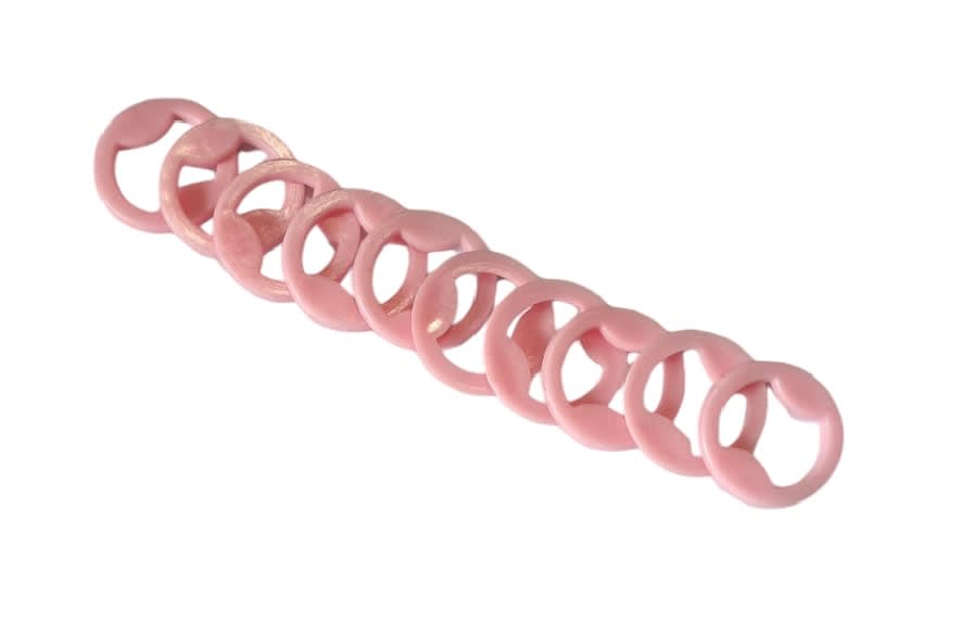 Argolla Pasador Sosten Rosado x 10 Unid.6
