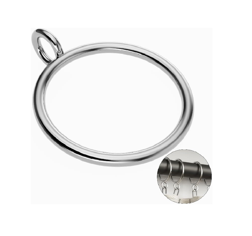 Set 10 Argollas Para Cortina Plateado DI 22mm4