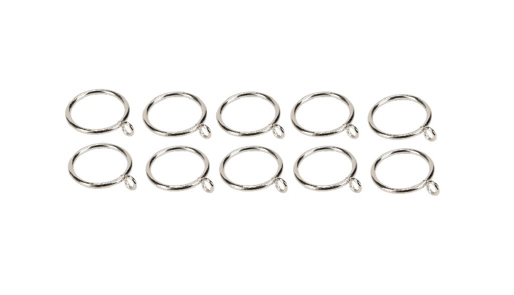 Set 10 Argollas Para Cortina Plateado DI 22mm 0