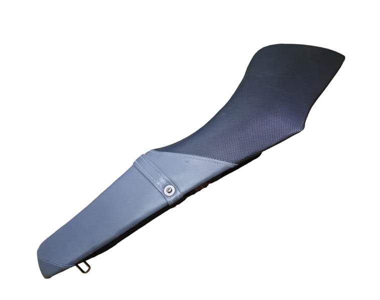 Asiento Moto Scooter Gris/Negro3
