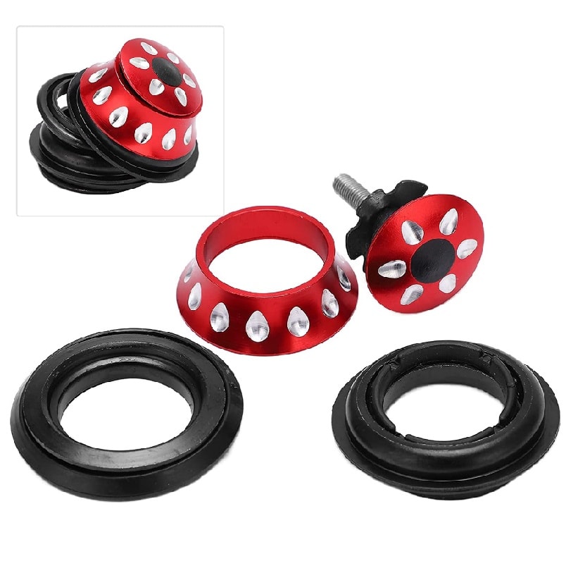 Auriculares de Bicicleta con Rodamientos Rojo4