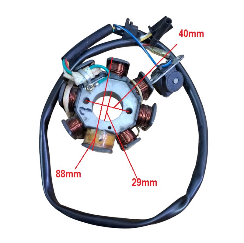 Magneto Estator Motor GY6 8B-2P40 DI-29mm4