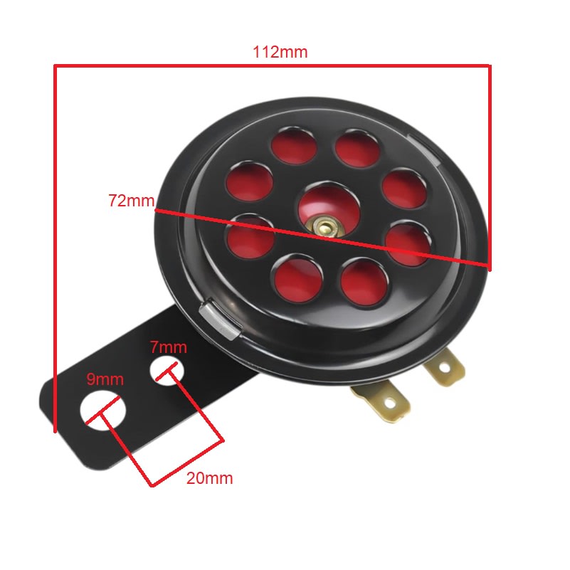 Bocina Moto Universal 12v 1.5a 105db Vintage3