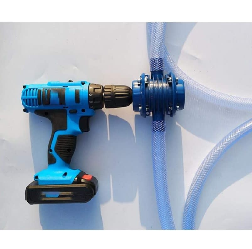 Bomba agua de taladro manual mini autocebante plástico3