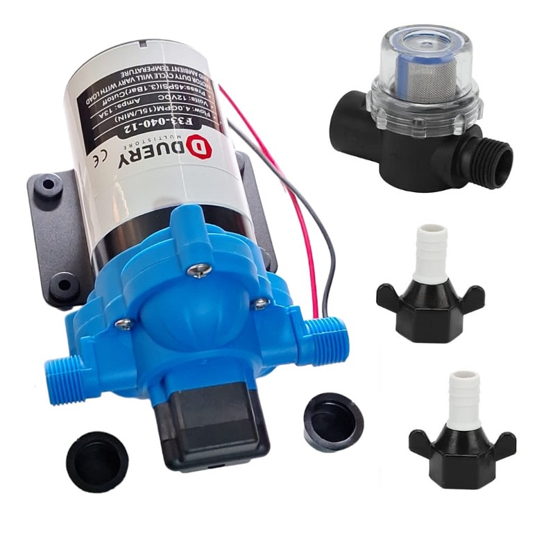Bomba F33-040-12 12vdc 15L/min 45psi/3.1bar 13A Agua2