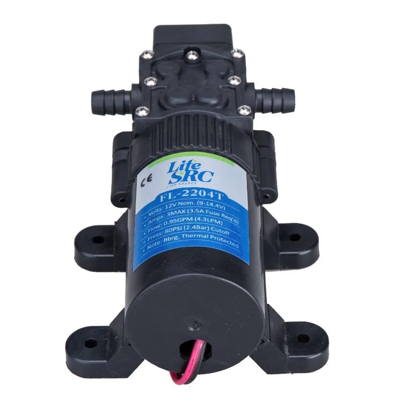 Bomba FL-2204T 12vdc 4,3L/m 80PSI 3.5A Agua Achique3
