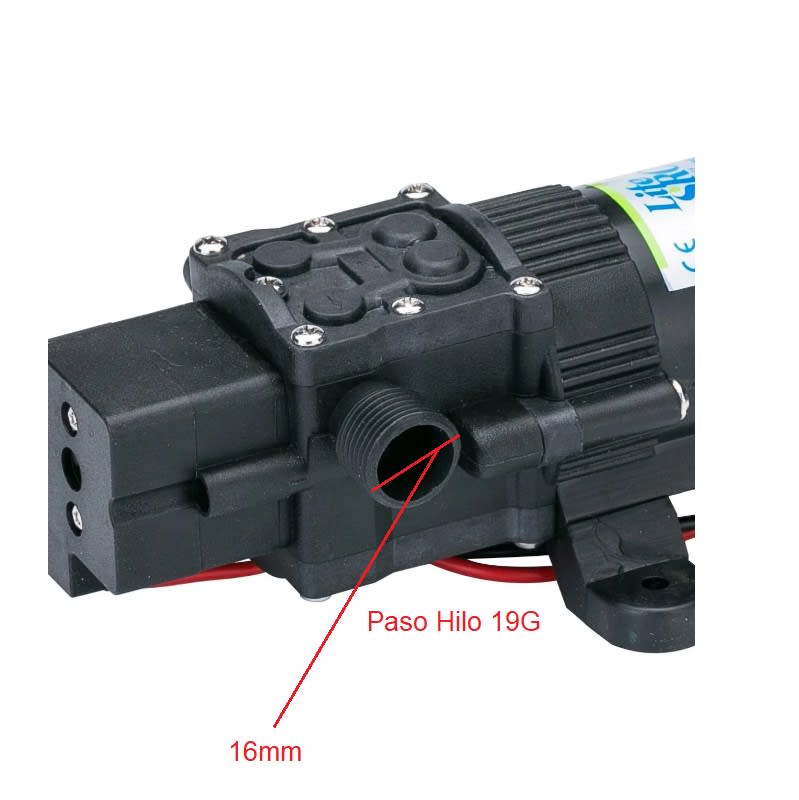 Bomba FL-2404P 24vdc 4,3L/m 80psi 1A Agua Achique7