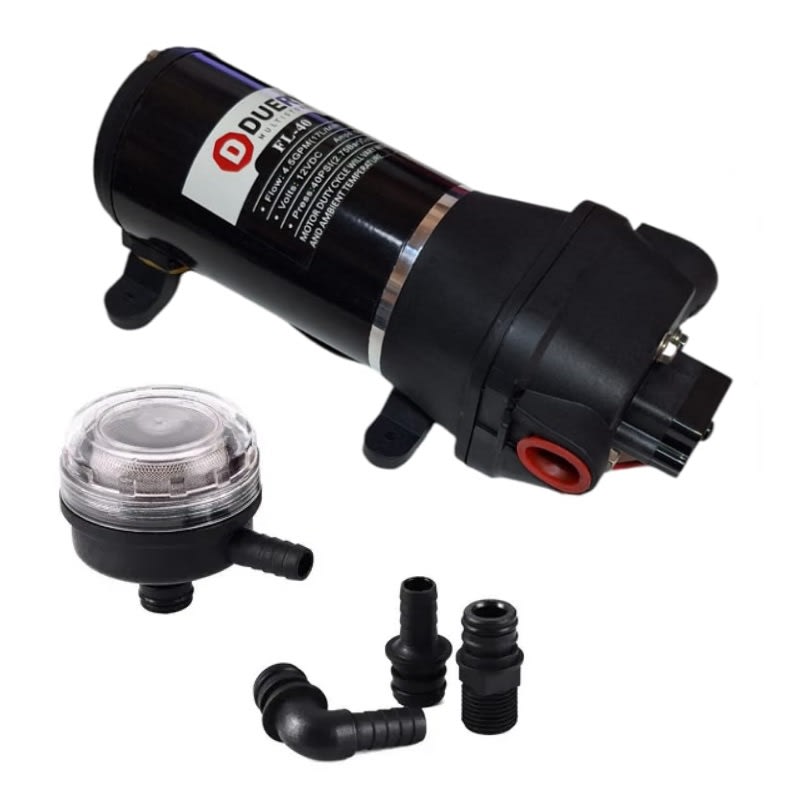 Bomba FL-40 12vdc 17L/m 40psi 6A Agua Achique1