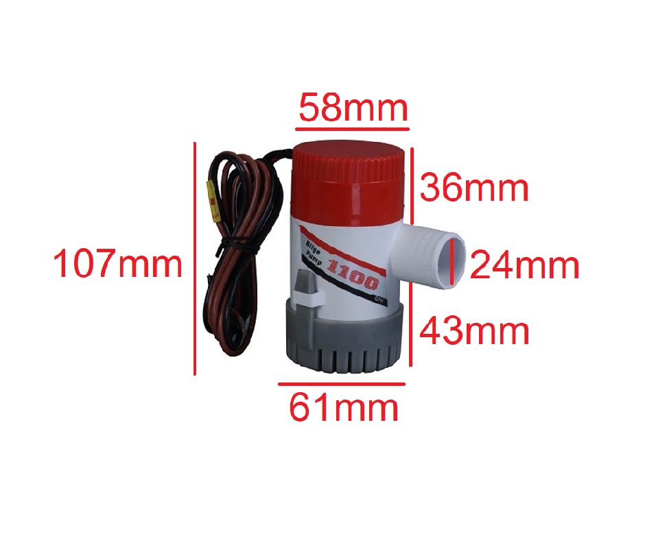 Bomba 1100L/H 24vdc Sumergible Agua2